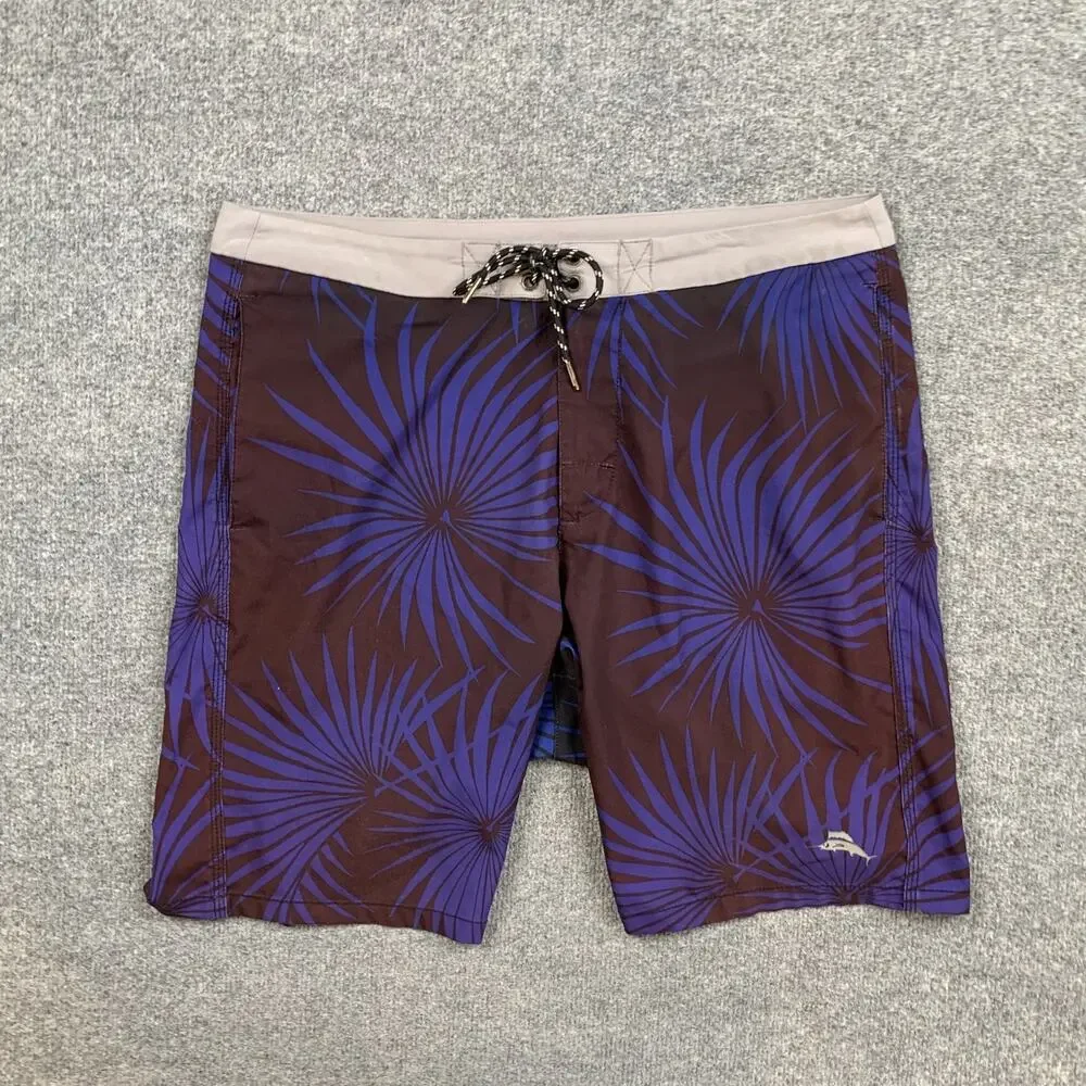 Tommy Bahama Board Shorts‎ Mens 34 Naples Palm Print Swim Beach Recreational